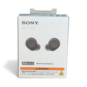 Sony WF-C710N Earbuds in‎ Black Wireless Noise Canceling New in Box